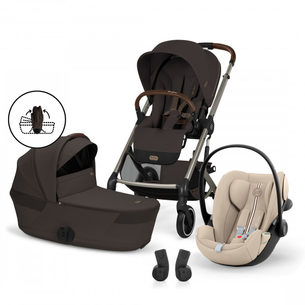 CYBEX Gold Balios 2026 3in1 �sszecsukhat� m�zessel - Chocolate Brown / Almond Beige